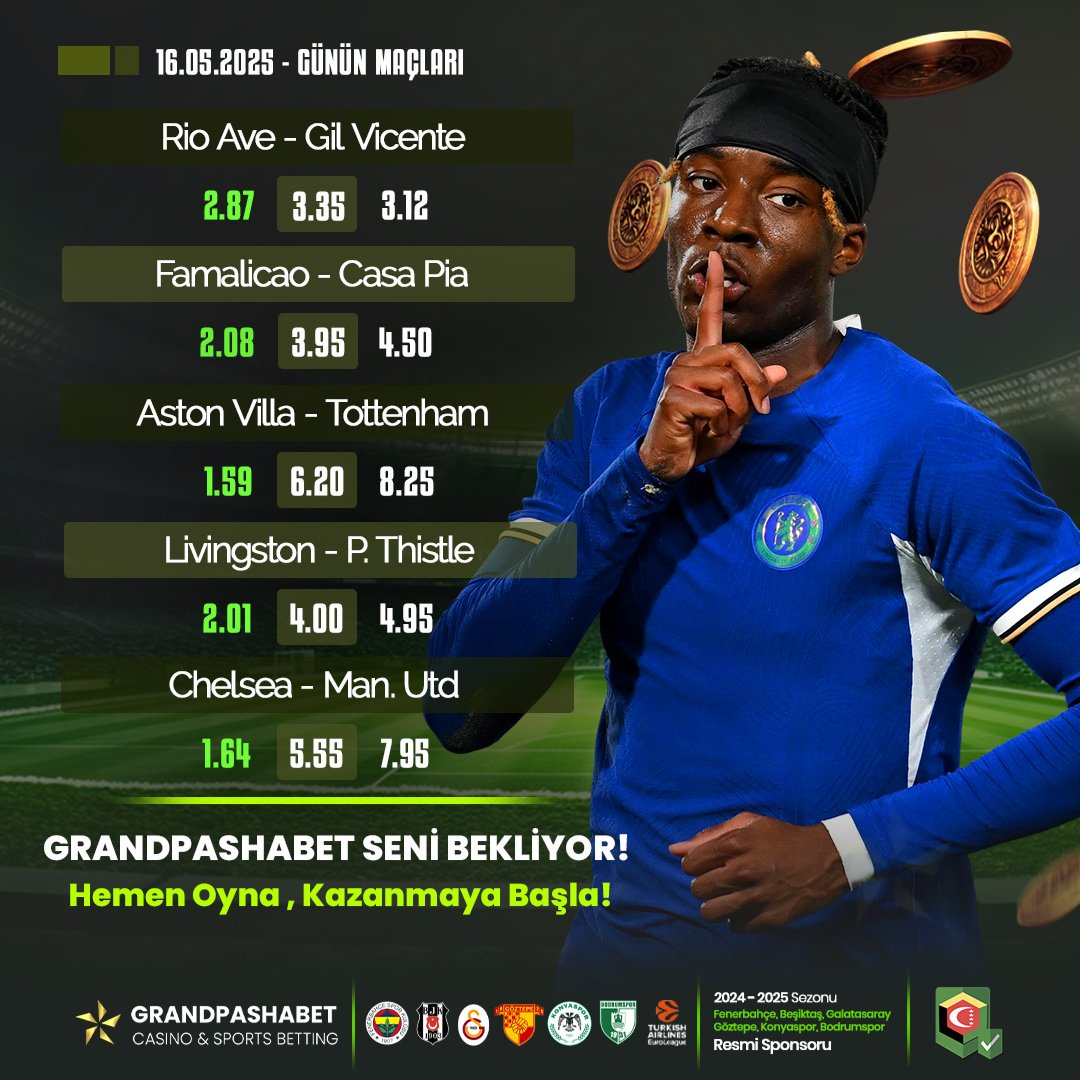 🔔#GRANDPASHABET'TEN %15 YATIRIM + %10 KAYIP BONUSU!
 
⚽Rio Ave - Gil Vicente
⚽Famalicao - Casa Pia
⚽Aston Villa - Tottenham
⚽Livingston - P. Thistle
⚽Chelsea - Man. Utd
 
🔔YENİ ÜYELERE 250TL DENEME BONUSU!
 
📺Tüm Maçları 4K İzle!
 
gpgir2025.com