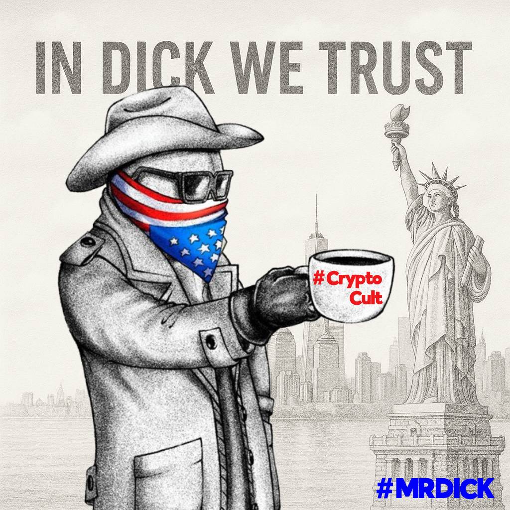 MrDickNFTSolana's tweet photo. 👉IN DICK WE TRUST!👈
⚡️Not backed by gold.
🔥Backed by guts, memes, and chaos.
✌️You in⁉️
#SolanaNFT #MrDick #CryptoCult https://t.co/mg9WiQs3Vl