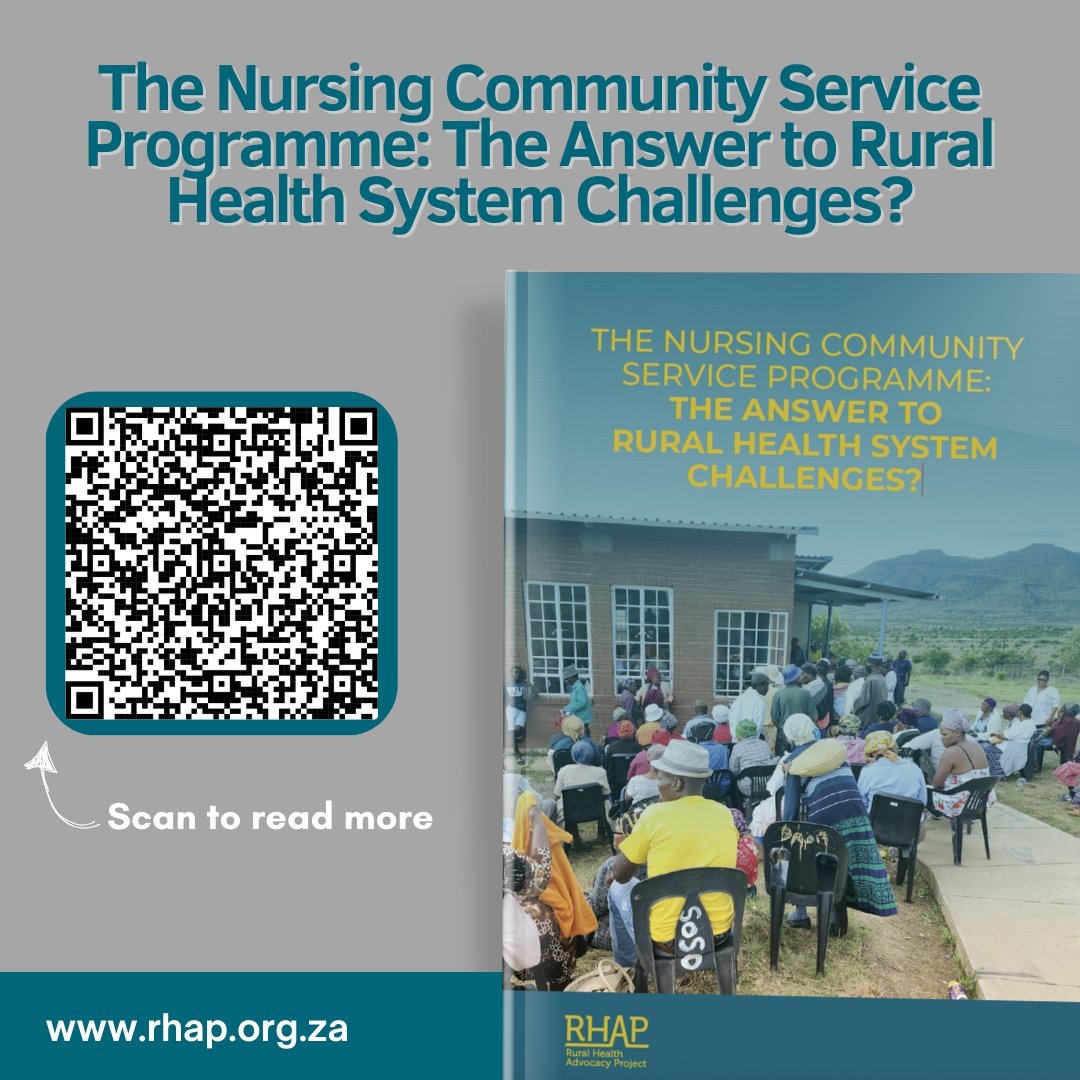 In our nursing report, RHAP called for nurses, who have to do community service to be strategically placed to fill critical gaps in the healthcare system. 
To find out more about the nursing challenges in rural communities, read our full report here: bit.ly/44RLsYZ