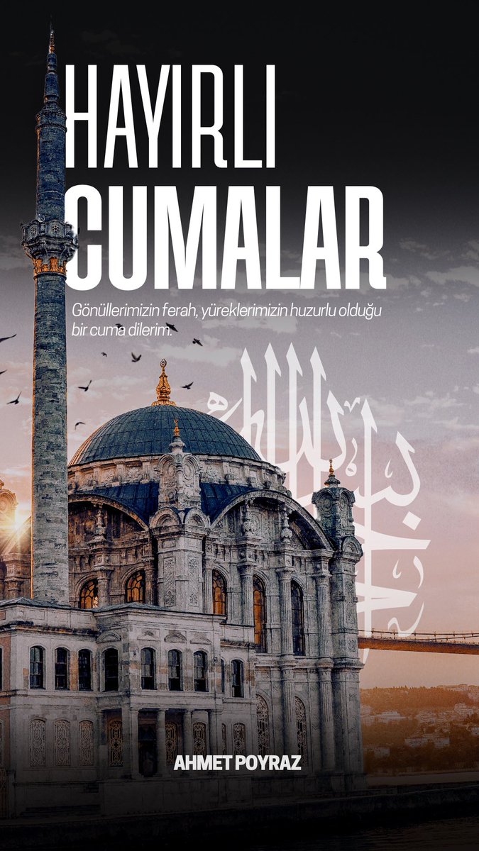 Allah’ın rahmeti, bereketi ve selâmı hepimizin üzerine olsun.

Hayırlı Cumalar sevgili dostlar...