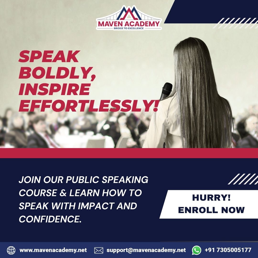 MavenAcademy1's tweet image. Step up, speak out, stand tall. Our Public Speaking Training Course helps you lead with clarity and confidence. 🎤Enroll now!

📌 Learn more at: mavenacademy.net/courses/speak-…

#MavenAcademy #PublicSpeakingTraining #OralCommunication #OnlineCourse #SpeakConfidently #CommunicationSkills