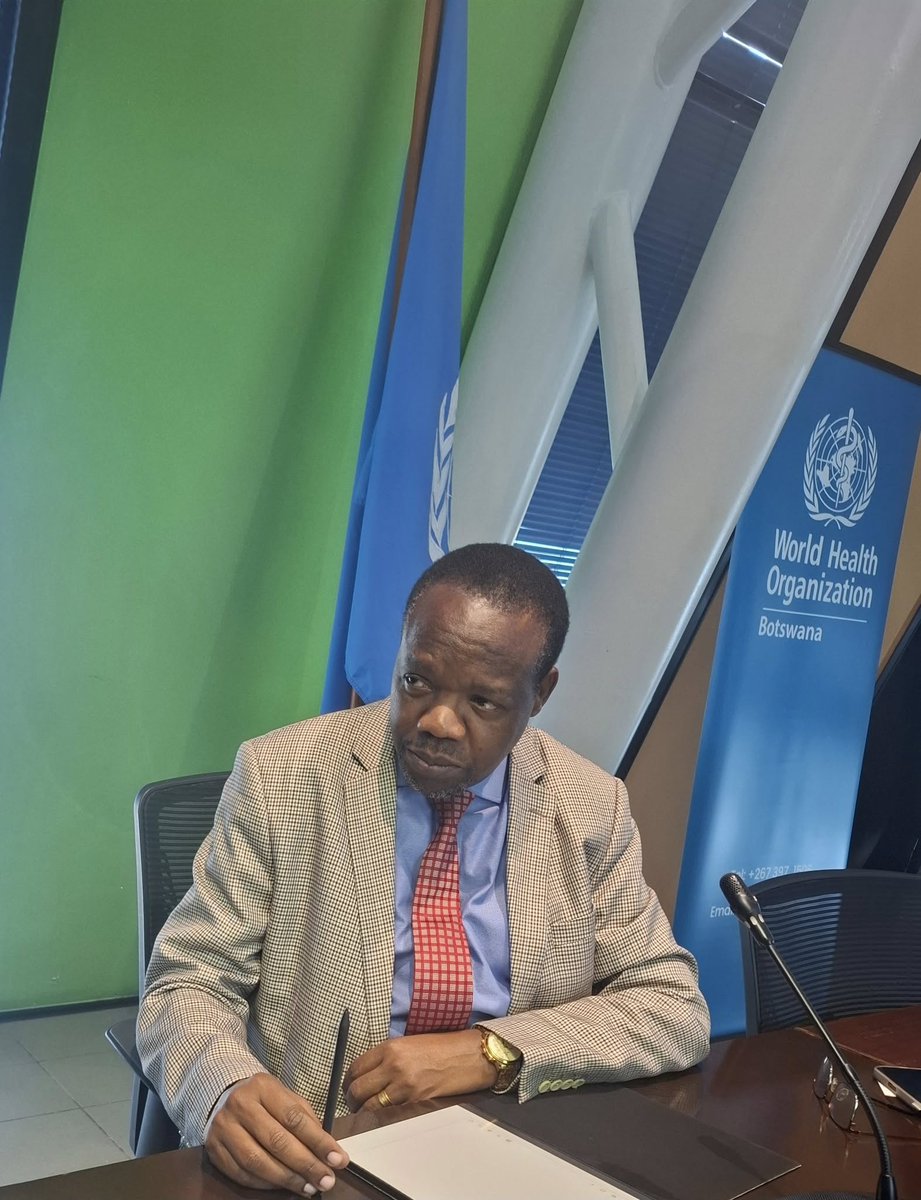 WHOBotswana's tweet photo. BOMRA met with the WHO Country Office to review 🇧🇼's roadmap to Maturity Level 3 (ML3) under #WHO's Global Benchmarking Tool. ML3 is key to building a strong, reliable regulatory system that supports national health &amp; development goals. 
#ML3 #HealthForAll https://t.co/bdiykcGgIr