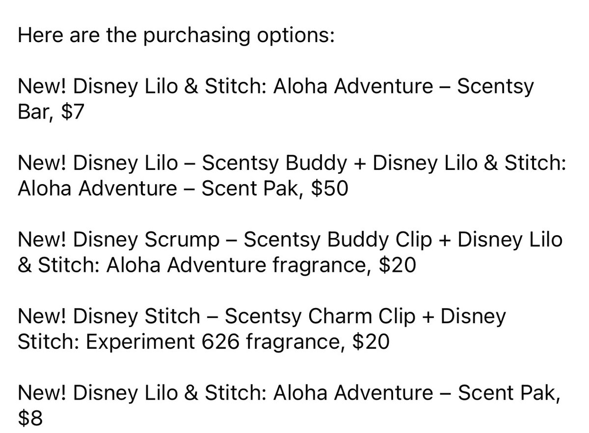 Look whats back &amp; with some new products too!! 🌺

🌴Our Lilo and Stitch collection will be here Monday, May 19th, at 10 am PT! While supplies last! 🏖️

⭐️🌴Shop here➡️

jojojensens.scentsy.us/product/search…

#liloandstitch #Disney