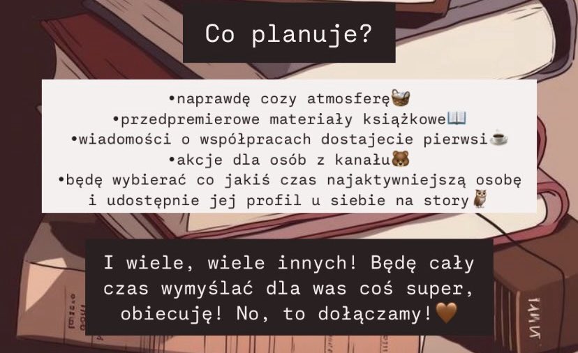 lvdybook's tweet photo. heja! zainteresowanych zapraszam do dołączenia do mojego kanału nadawczego na ig💕 #TwitteroweKsiazkary #twitteroweksiążkary #bookstagram #Wattpad #książkowemole 

 https://t.co/RX8Ez9ISEI https://t.co/pwtnC1r1jq