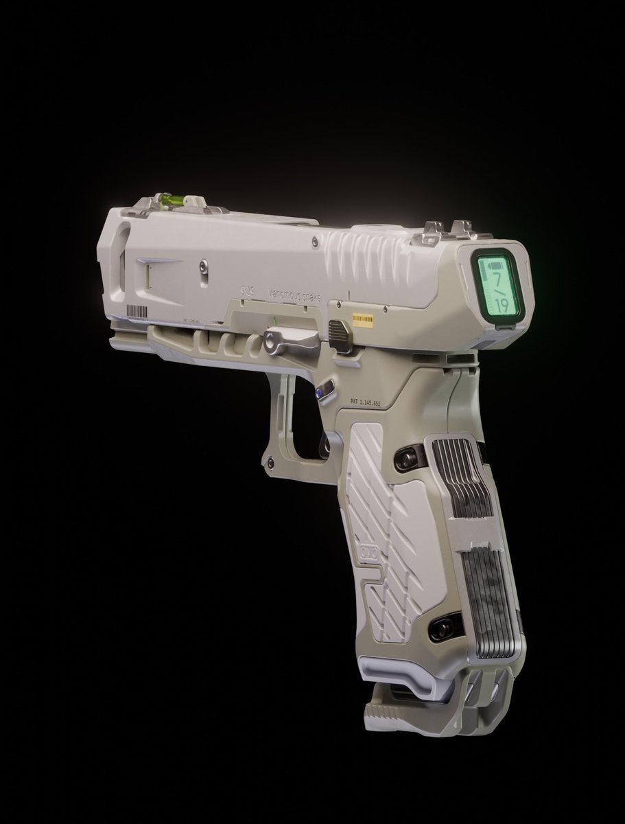 Lichee191's tweet image. Science fiction pistol design
#3DCG #3dart #blender #Weapon
#design