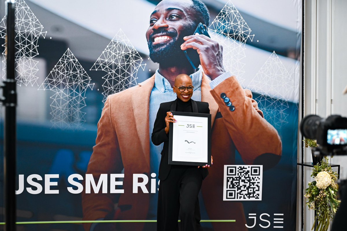 RedCherrySA's tweet photo. Red Cherry CEO Pheladi Mphahlele at the JSE SME RISE event in Sandton on Thursday night – we were well represented #RedCherry #JSESMERISE https://t.co/M7pJikMcxv