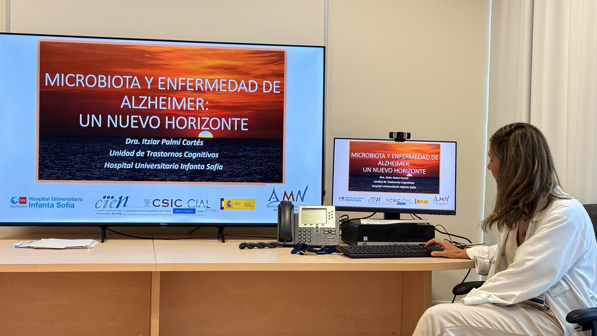 Dr. Joaquín Ojeda (@ojedaneuro) on Twitter photo Hoy en la sesión…. #neurologia hablamos de un estudio multicentrico realizado en colaboración con CIAC y CIEN sobre el microbioma y su impacto en el Sistema Nervioso, con la Dra Itziar Palmí, responsable del área de Tnos cognitivos en <a href="/NeuroInfSofia/">Servicio Neurología H. U. Infanta Sofía. Madrid</a> Hoy en la sesión…. #neurologia hablamos de un estudio multicentrico realizado en colaboración con CIAC y CIEN sobre el microbioma y su impacto en el Sistema Nervioso, con la Dra Itziar Palmí, responsable del área de Tnos cognitivos en <a href="/NeuroInfSofia/">Servicio Neurología H. U. Infanta Sofía. Madrid</a>