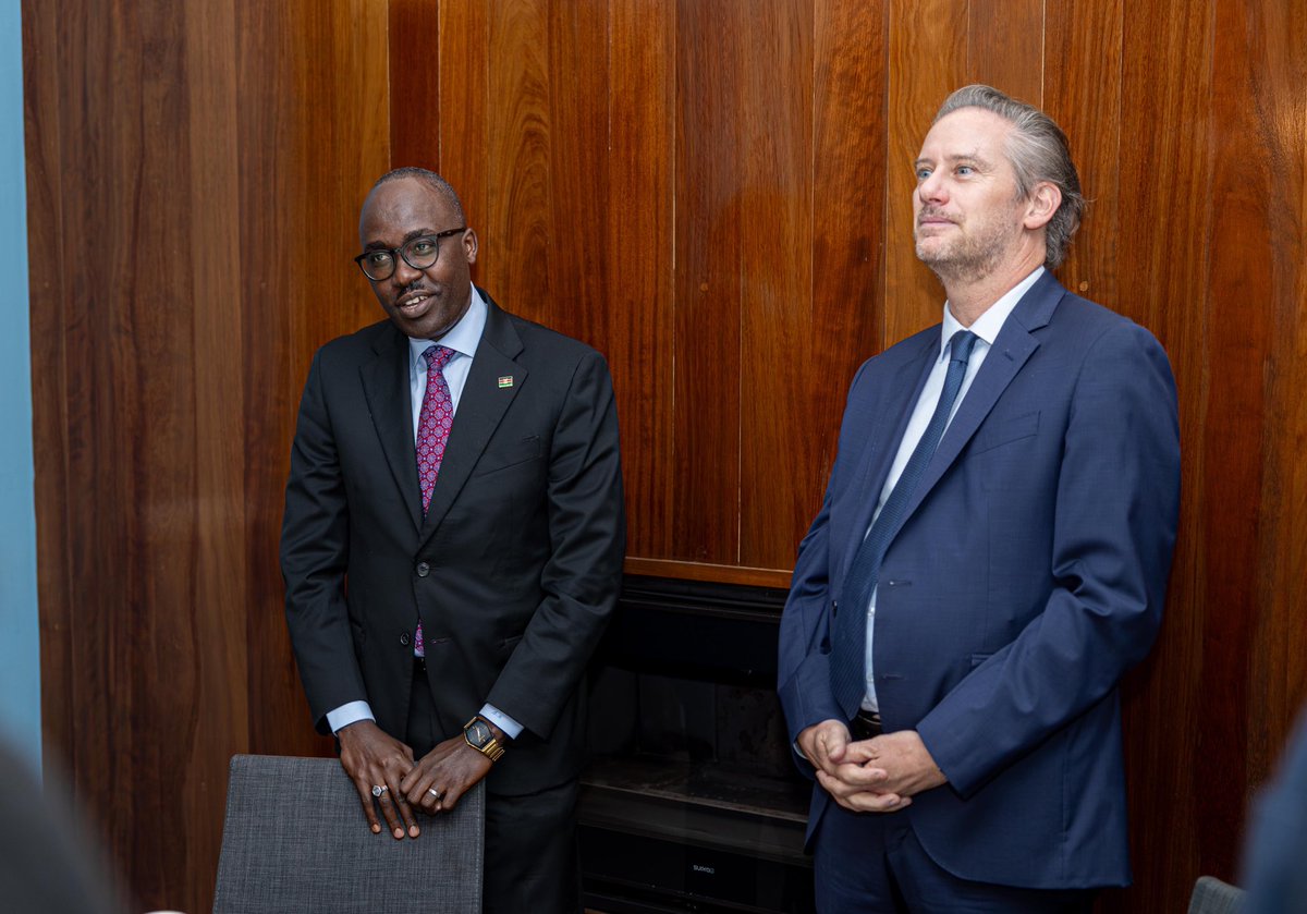 With Amb. Arnaud Suquet ⁦<a href="/FranceinKenya/">FrenchEmbassyKenya</a>⁩ we brought together young diplomats from Kenya and France to share experiences. These young diplomats will strengthen our diplomatic engagements and enhance relations between Kenya 🇰🇪 and France 🇫🇷. ⁦<a href="/ForeignOfficeKE/">State Department for Foreign Affairs | Kenya</a>⁩