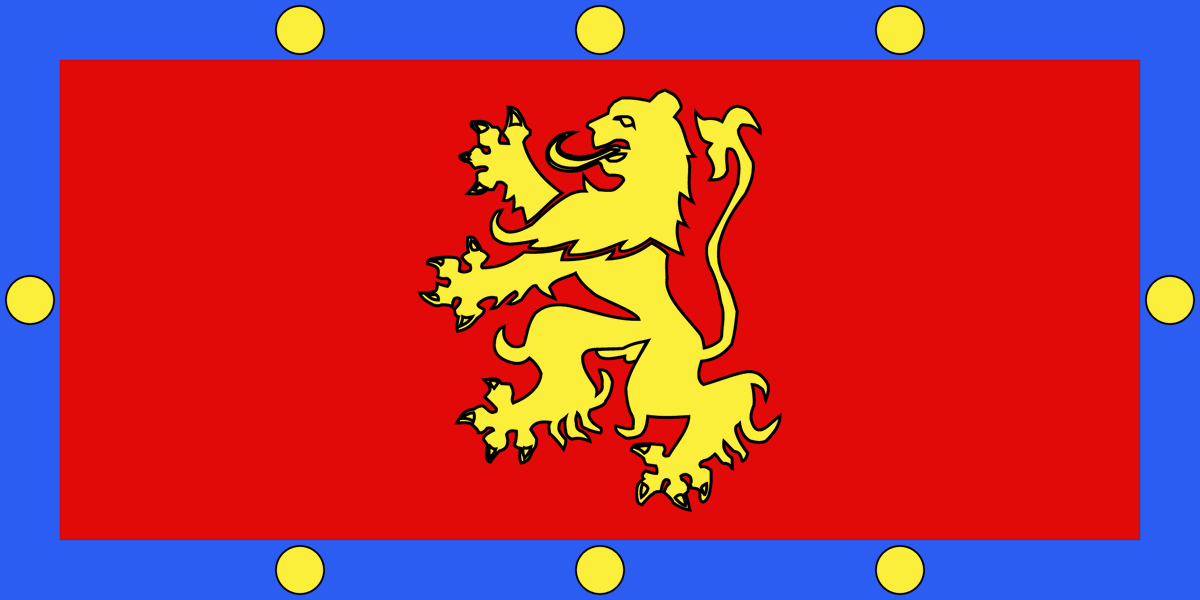 Essai de #drapeau pour ma commune de résidence !
Drapeau armorié fondé sur les armoiries de la ville.
"De gueules au lion d'or, à la bordure d'azur chargée de huit besants d'or."
#Vexillology #Heraldic #Flag
<a href="/DrapeauxSFV/">🇫🇷 Société Française de Vexillologie</a> <a href="/Vexillologie/">WhatTheVex’ </a> une note sur 5 ?
