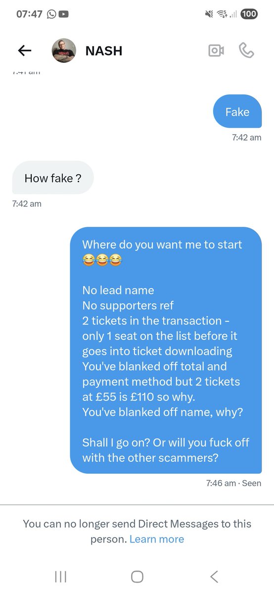 macca81625's tweet photo. @evertonspares @nashmia_669 is a scamming cunt. Watch for him. 😂 called him out and he blocked me. Check screenshot lads stop giving these rats money https://t.co/CQi4j5jkUL