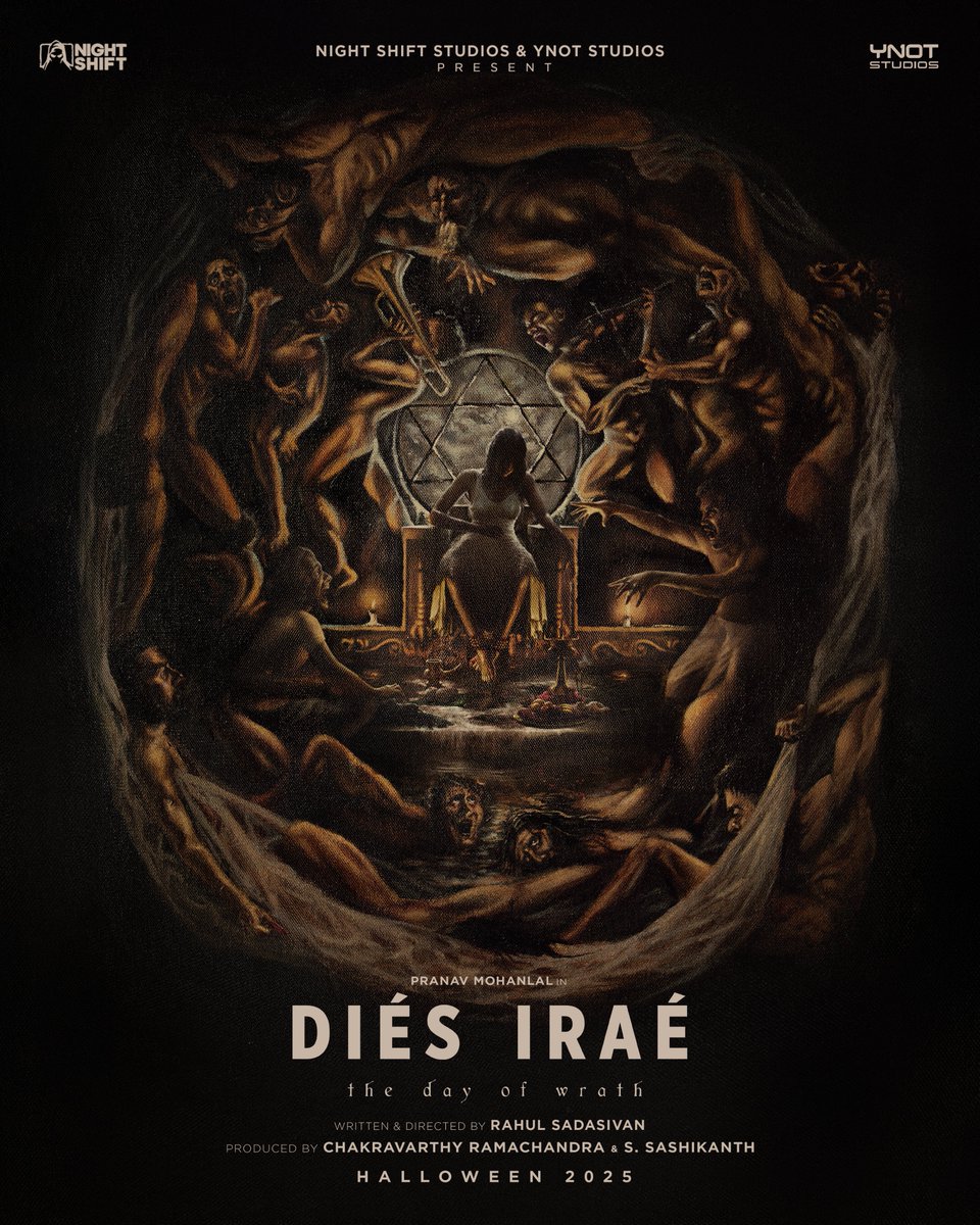 Night Shift Studios LLP (@allnightshifts) on Twitter photo #DIESIRAE ‘ഡീയസ് ഈറേ’ - This #HALLOWEEN 🎃 !
Starring <a href="/impranavlal/">Pranav Mohanlal</a>
Written & Directed by <a href="/rahul_madking/">Rahul Sadasivan</a>
Produced by <a href="/chakdyn/">Chakravarthy Ramachandra</a> <a href="/sash041075/">Sash</a>
Banner <a href="/allnightshifts/">Night Shift Studios LLP</a> @studiosynot
PRO <a href="/pro_sabari/">Sabari PRO</a> #NightShiftStudios #PranavMohanlal #Halloween2025 #DIESIRAE ‘ഡീയസ് ഈറേ’ - This #HALLOWEEN 🎃 !
Starring <a href="/impranavlal/">Pranav Mohanlal</a>
Written & Directed by <a href="/rahul_madking/">Rahul Sadasivan</a>
Produced by <a href="/chakdyn/">Chakravarthy Ramachandra</a> <a href="/sash041075/">Sash</a>
Banner <a href="/allnightshifts/">Night Shift Studios LLP</a> @studiosynot
PRO <a href="/pro_sabari/">Sabari PRO</a> #NightShiftStudios #PranavMohanlal #Halloween2025