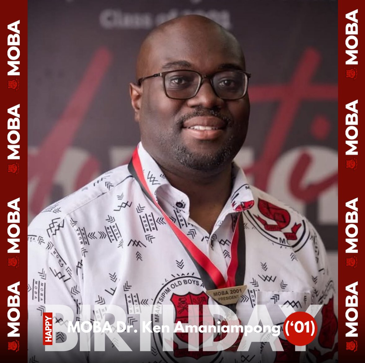 MOBABirthdays's tweet photo. MOBA BIRTHDAYS 🔴⚫️

Happy Birthday MOBA Dr. (Med) Ken Amaniampong, President of the MOBA Class of 2001. Wishing you a wonderful Anniversary filled with joy. Happy Birthday, MOBA!!!!! 💯🎉🥳⚫️🔴

#MOBABirthdays 
#WeAreMfantsipim 
#WeAreMOBA 
#MfantsipimSchool 
#MOBAFraternity https://t.co/Wao2zFmaEe