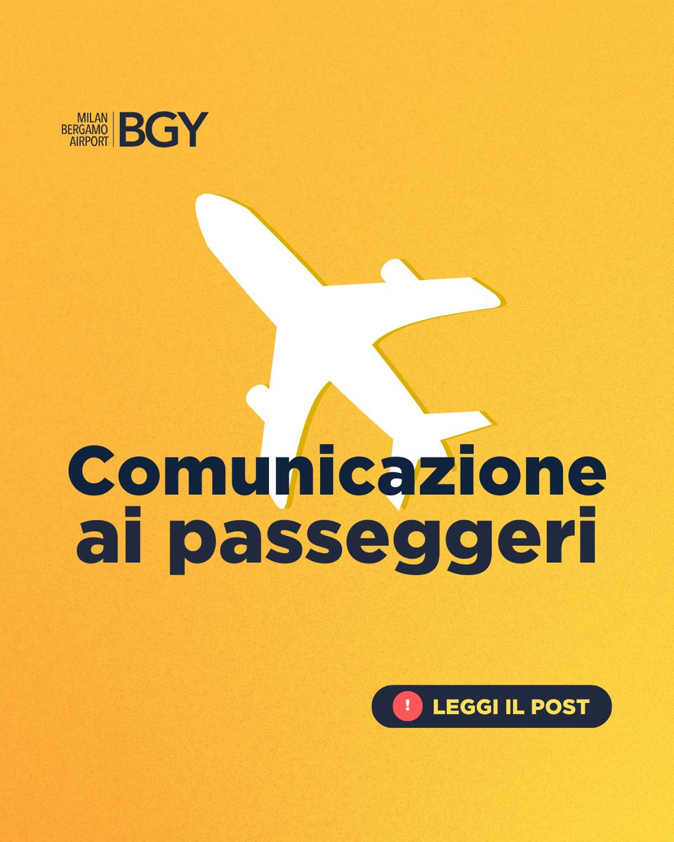 Il nostro sito e-commerce sarà soggetto a manutenzione in data 22 maggio, dalle ore 22.00 a mezzanotte circa. Durante questo periodo, non sarà possibile accedere alla piattaforma per acquisti di servizi aeroportuali. Ci scusiamo per il disagio e ringraziamo per la comprensione.