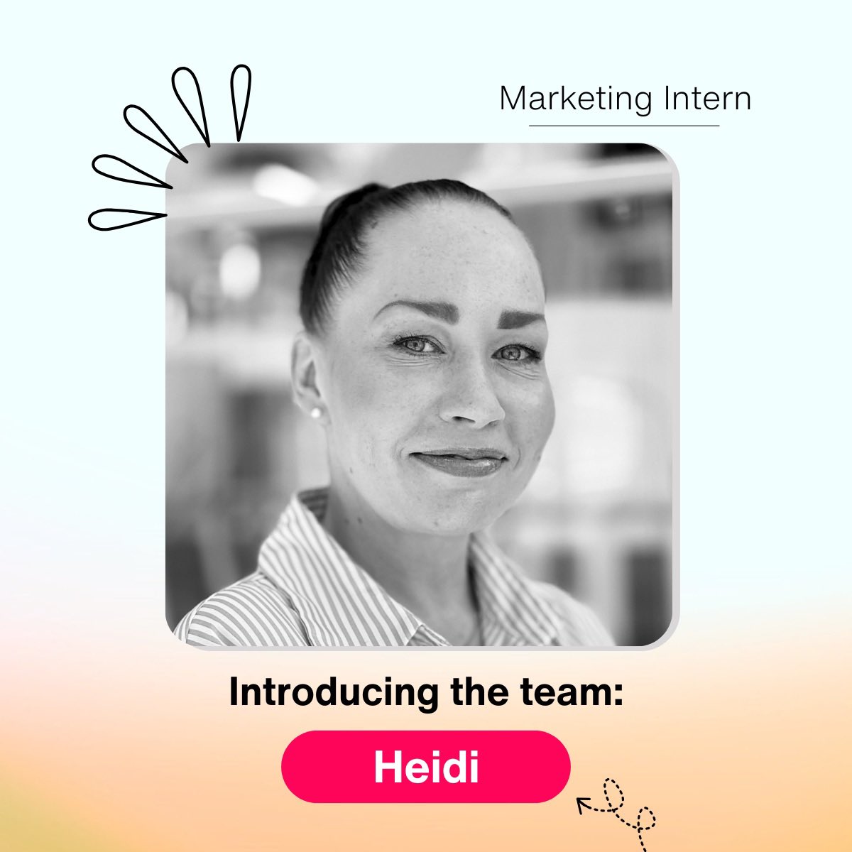 🚀 Meet Heidi Vartiainen  - Our new member to support the team as a community, sales and marketing intern.
She is committed to continuous growth and enjoys connecting with others.
Welcome to the EarlyUp family Heidi 💚💛🧡❤️
#EarlyUp #StartupCommunity #Innovation #team