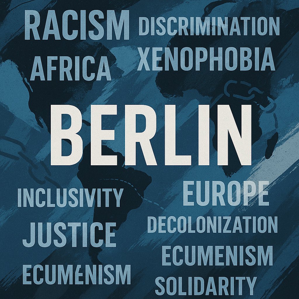 Register Today — Be in Berlin, Online &amp; On-site!

🌍 Join a global discussion to confront racism, colonialism &amp; build a shared anti-racist, ecumenical vision

🗓️ May 17-21 | 📍 Berlin &amp; Online

💁🏻‍♀️ Register here: oikoumene.org/news/final-cal…

#WCC #BerlinConference2025