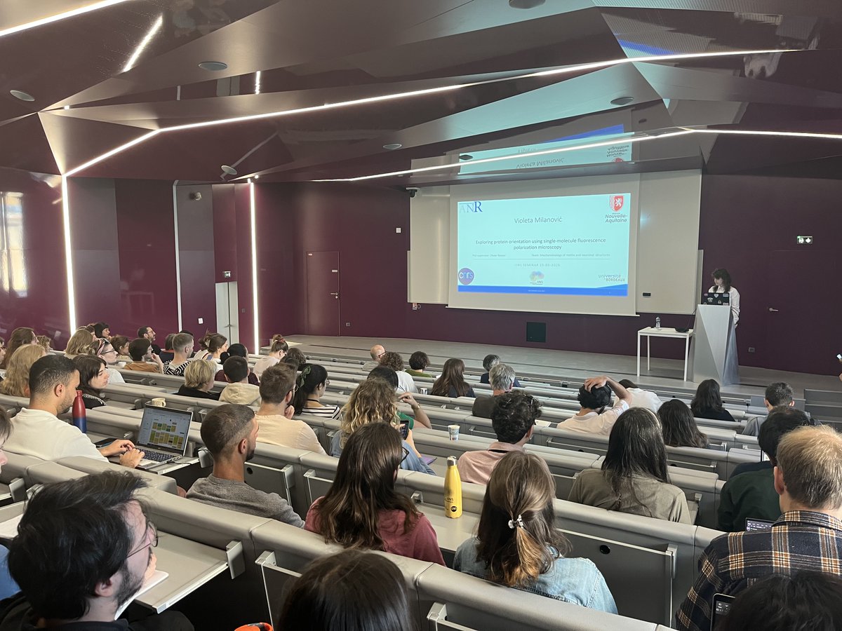 Interdisciplinary Institute for Neuroscience 🧠 (@iins_bordeaux) on Twitter photo #IINSmeeting🟢👥 Today, Violeta Milanovic, Chloé Cuenot, Alexandre Pons and Margaux Giraudet talked to #IINScommunity💚 about single-molecule fluorescence, AMPA receptors, cell culture and adeno-associated viruses🔬🧠
<a href="/Neuro_Bordeaux/">Bordeaux Neurocampus</a> #IINSmeeting🟢👥 Today, Violeta Milanovic, Chloé Cuenot, Alexandre Pons and Margaux Giraudet talked to #IINScommunity💚 about single-molecule fluorescence, AMPA receptors, cell culture and adeno-associated viruses🔬🧠
<a href="/Neuro_Bordeaux/">Bordeaux Neurocampus</a>