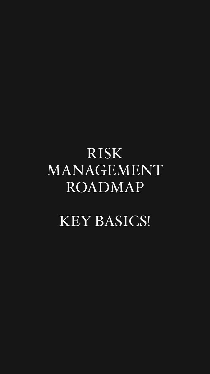 freemaker_tz's tweet image. RISK MANAGEMENT ROADMAP!
KEY BASICS!
4yrs consistent Trading Forex! I dare to say..
Trading Without Risk Management is Completely like Gambling
Thread🧵