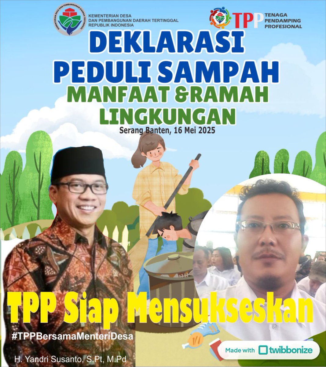 C Ramlee S (@chaidirramlees) on Twitter photo Deklarasi gerakan desa peduli sampah
#TPPBersamaMenteriDesa
<a href="/prabowo/">Prabowo Subianto</a>
<a href="/YandriSusanto27/">Yandri Susanto</a>
<a href="/ArizaPatria/">Ariza Patria</a>
<a href="/taufikmadjid71/">IG : taufik.madjid</a>
<a href="/kemendespdt/">#BangunDesaBangunIndonesia</a>
<a href="/bpsdmkemendesa/">Bpsdm Kemendesa</a> Deklarasi gerakan desa peduli sampah
#TPPBersamaMenteriDesa
<a href="/prabowo/">Prabowo Subianto</a>
<a href="/YandriSusanto27/">Yandri Susanto</a>
<a href="/ArizaPatria/">Ariza Patria</a>
<a href="/taufikmadjid71/">IG : taufik.madjid</a>
<a href="/kemendespdt/">#BangunDesaBangunIndonesia</a>
<a href="/bpsdmkemendesa/">Bpsdm Kemendesa</a>
