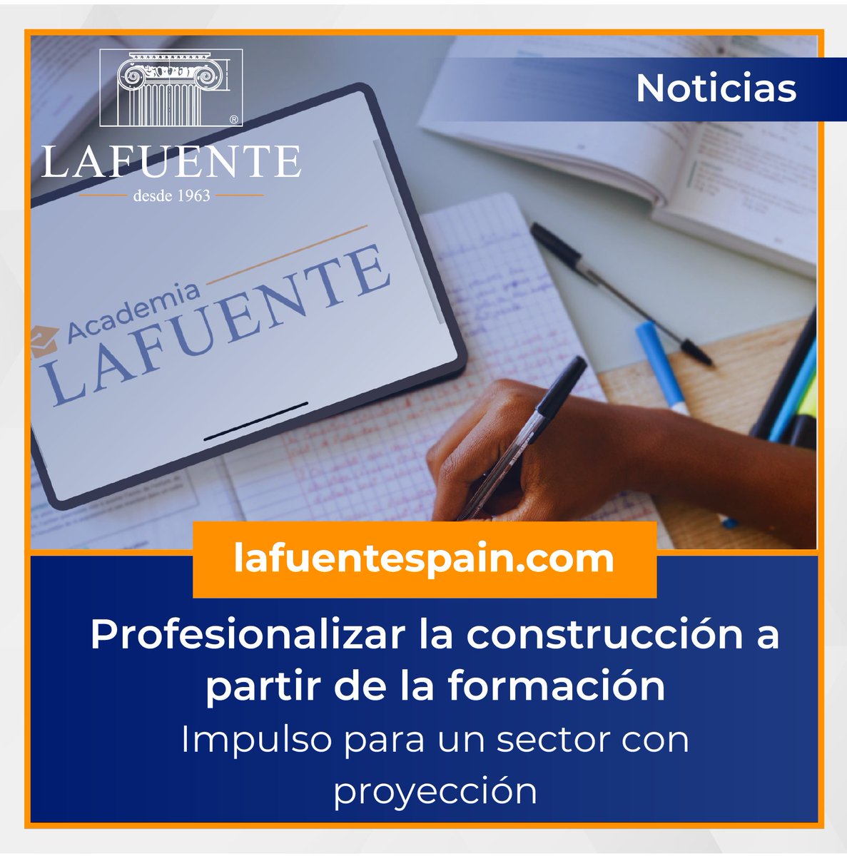 LafuenteSegovia's tweet photo. ✅ Ofrecer una formación profesionalizada en el sector de la construcción en España es fundamental por varias razones, relacionadas con la seguridad, la calidad, la productividad y el cumplimiento normativo.
📲https://t.co/xwXUgPMH1m
#Profesionalizar #Formación #LAFUENTE https://t.co/Ez2jgVVYoB