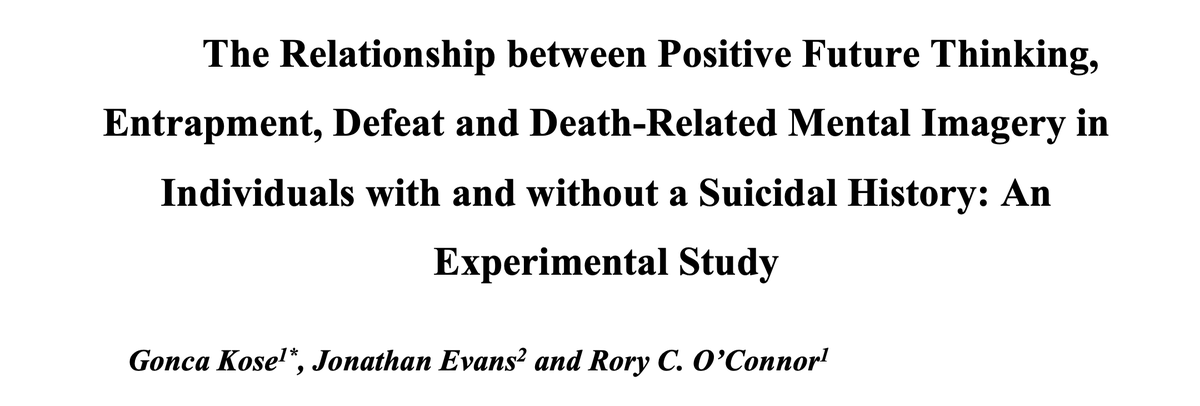 Also coming soon: new study on positive future thinking and suicide risk, led by <a href="/Goncaakosee/">Gonca Köse</a> and with <a href="/jonathanjevans/">Jon Evans</a>