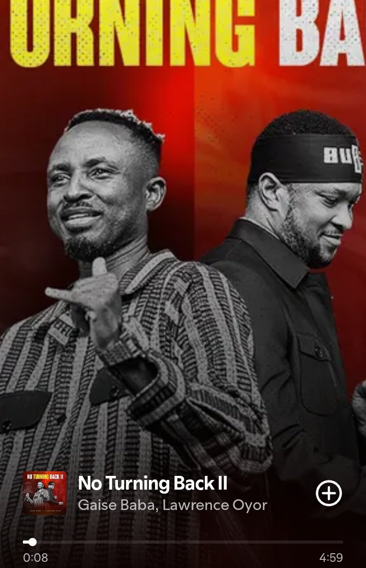 Teju_Made_It's tweet photo. "You are the reason I am STANDING"
Therefore, "No Turning Back."

Oh, what day to be blessed 
@gaisebaba @lawrenceoyor 
@jay_mikee @greatmantakit https://t.co/49LpEO3aBs