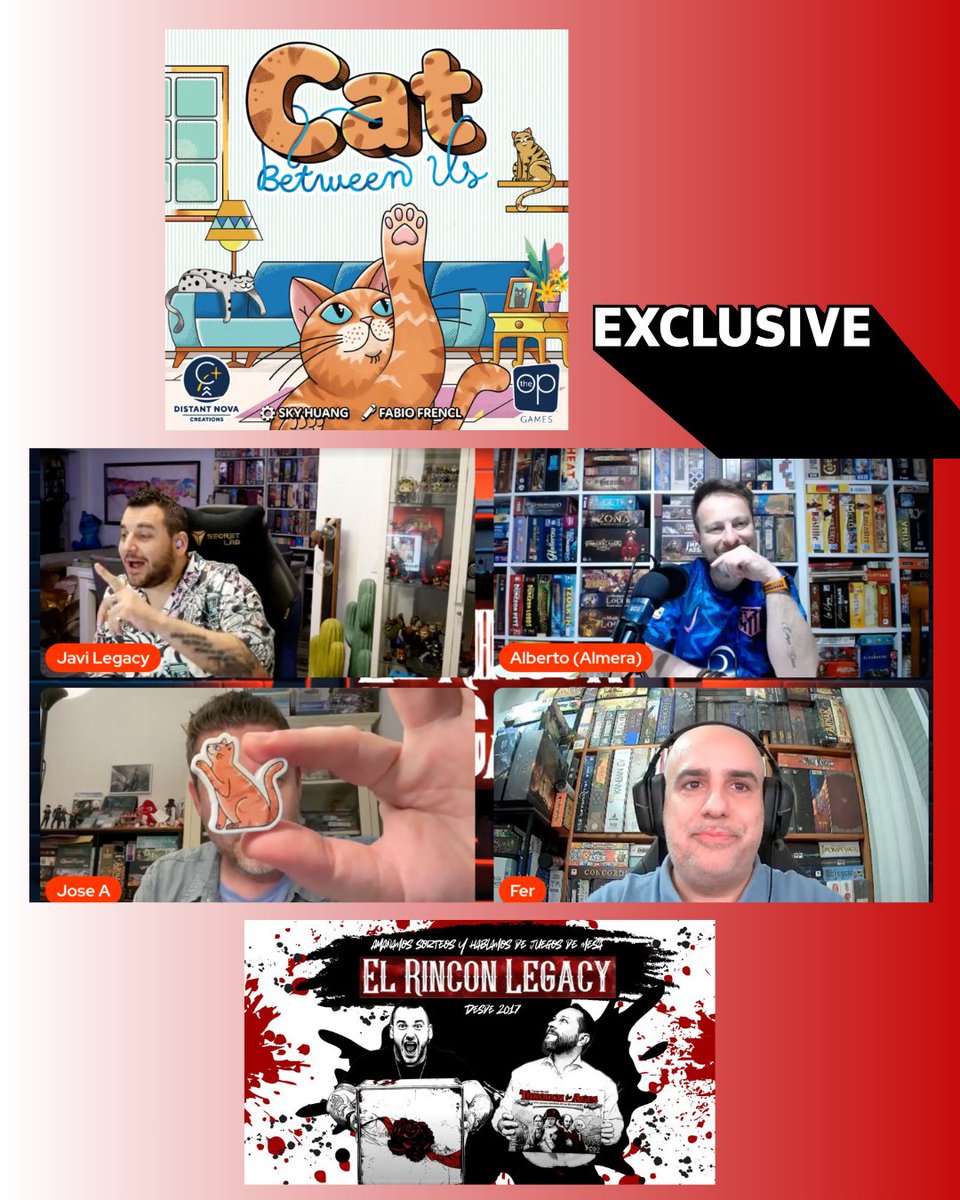 Delirium Games (@games_delirium) on Twitter photo Anoche, en nuestra visita a <a href="/elrinconlegacy/">elrinconlegacy</a>, anunciamos Cat Between Us, un juego que pronto comenzará a resonar con su lanzamiento simultáneo este verano en muchos países. Gestión de mano y puñaladitas milimétricas (de 2-6 jug) del equipo de Mini-Express y Joraku. Coming soon! 🐱 Anoche, en nuestra visita a <a href="/elrinconlegacy/">elrinconlegacy</a>, anunciamos Cat Between Us, un juego que pronto comenzará a resonar con su lanzamiento simultáneo este verano en muchos países. Gestión de mano y puñaladitas milimétricas (de 2-6 jug) del equipo de Mini-Express y Joraku. Coming soon! 🐱
