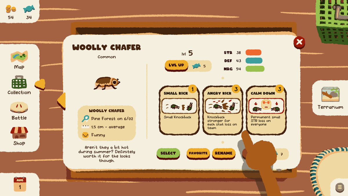 doot_dodo's tweet photo. Bugs from my game 🪲🐝
Choose one for your battle team ⚔️

#indiegames #indiedev https://t.co/XvpMyAKzzU
