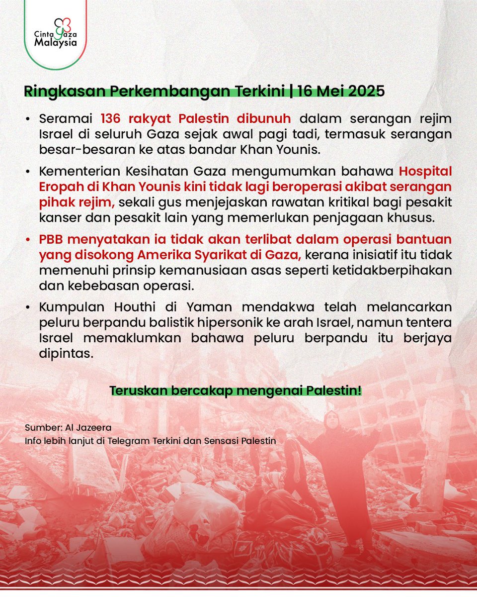 Ringkasan berita hari ini. Jangan lupa repost! 🕊️