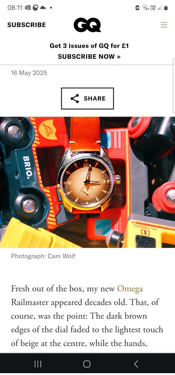 The Omega Railmaster is back after 70 years — completing the holy trinity of tool watches built to make you master of your domain. I need one in my collection, yesterday. ⌚🔥 #Omega #Railmaster #WatchFam