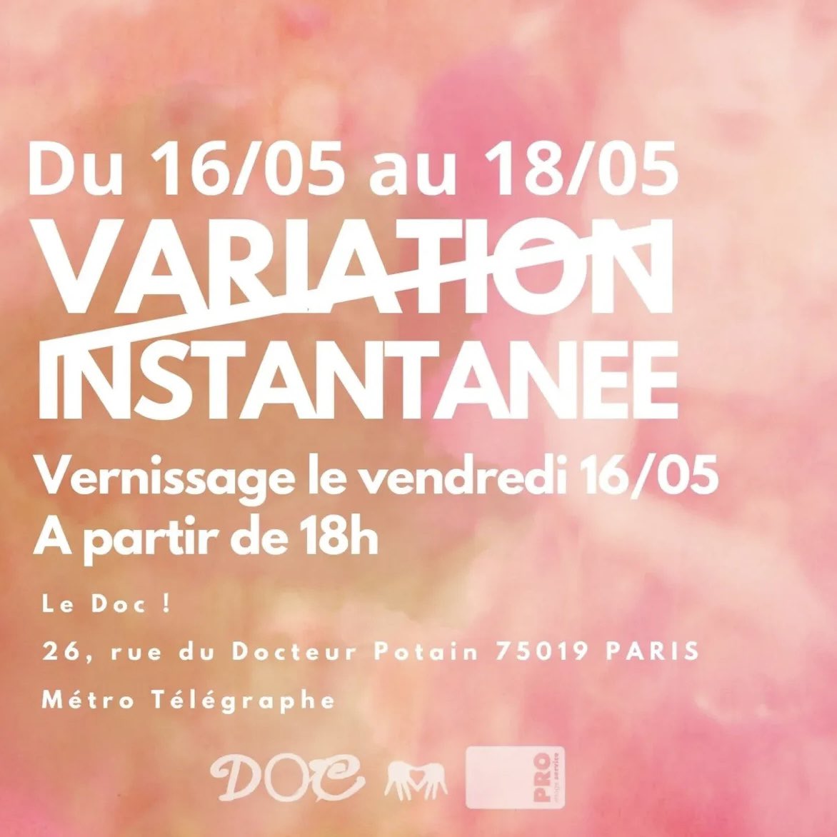 دوستان پاریس خوشحال می‌شم برای نمایشگاه امشب تشریف بیارید. آدرس روی عکس نوشته شده !