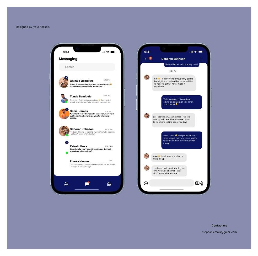 your_tecksis's tweet image. Day 7/30 – Direct Message Design
….
#dailyuidesign #directmessage #uidesignchallenge #uxuidesigner