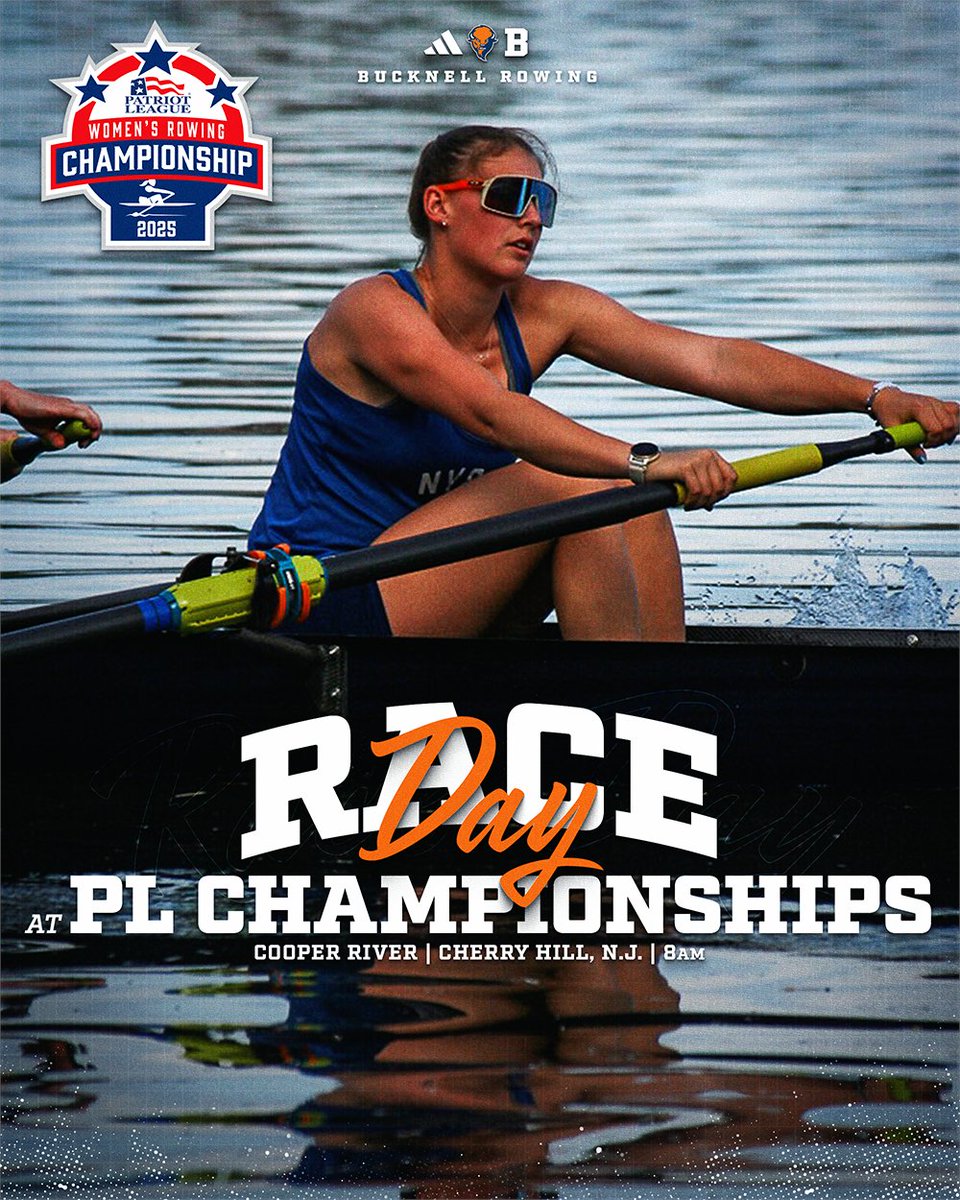 It's the biggest RACE DAY of the year! It's <a href="/PatriotLeague/">Patriot League</a> Championship Friday on the Cooper River. Four boats count this year, with the action starting at 8 a.m. #rayBucknell

📺 ESPN+
📊 bit.ly/42Zb1Zb
📰 bit.ly/4m9tfyC