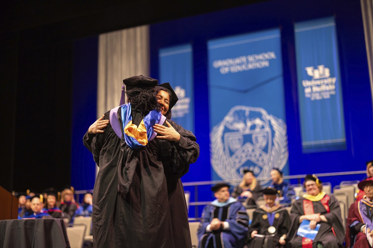 UBGSE's tweet photo. TODAY is the big day! 🤘💙 Congratulations, #UBClassOf2025— you made it!

We are so proud of our #UBGSE students for all your hard work. 🎓 

Tag us in your posts today @UBGSE so we can celebrate alongside you! 

See you soon in Alumni Arena at #UBuffalo!

#gseGrad https://t.co/BzTF8DQ2Mv