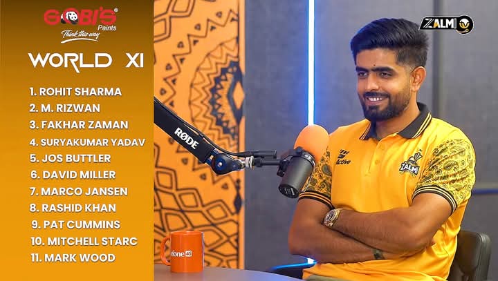 ArslanEhsan99's tweet photo. Best T20 World XI, According to Babar Azam.
Not picked Shaheen shah Afridi🫣
#babarians #PeshawarZalmi
#BabarAzam #ShaheenShahAfridi https://t.co/4M60FqNEVb
