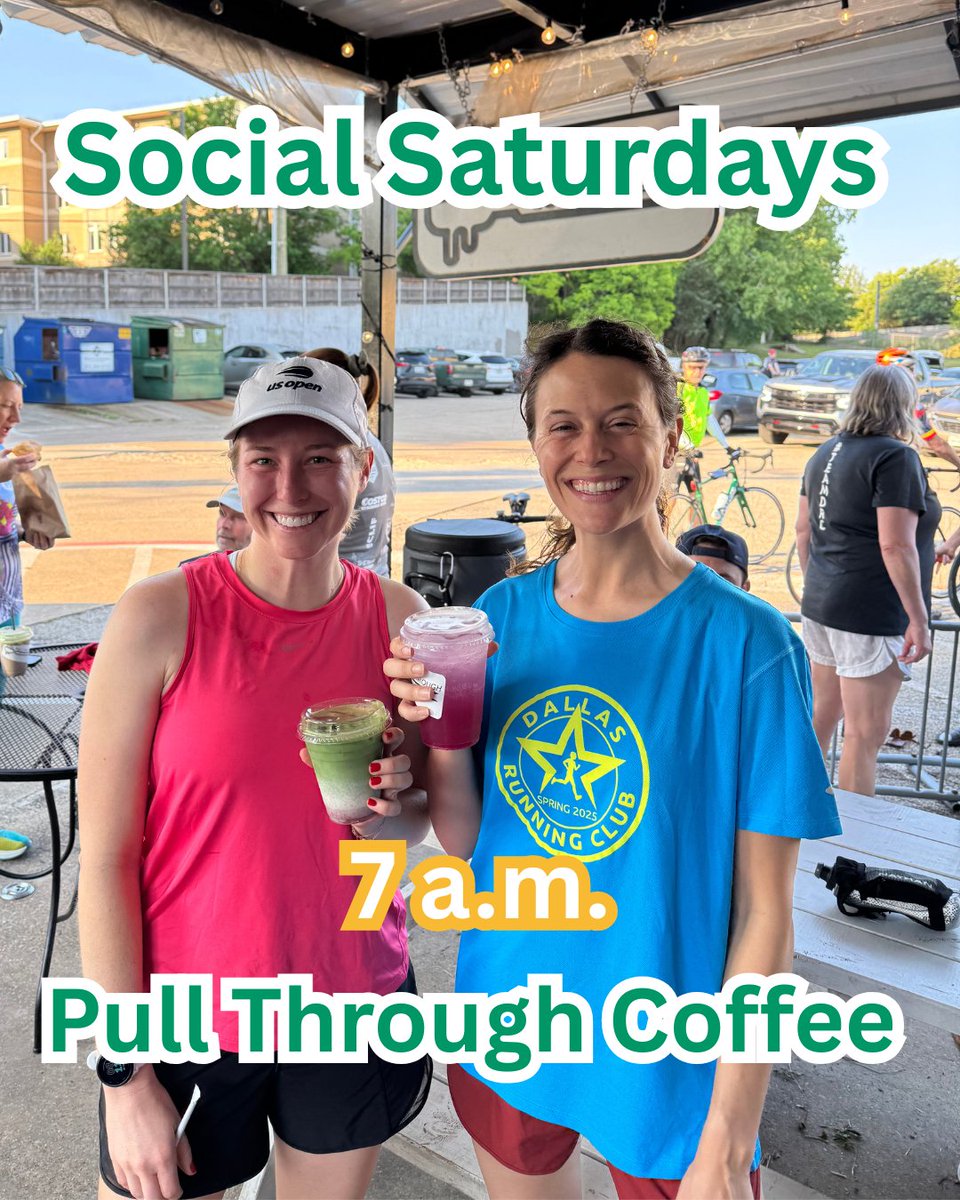 ✨ Saturday plans = set ✨ Lace up and meet us for our FREE Social Saturday run/ walk!

No pressure, no pace too slow — just a great start to your weekend!. ☕️👟

📍 Pull Through Coffee | 7am

#drc #social #run #walk #saturday #dallas #pullthroughcoffee