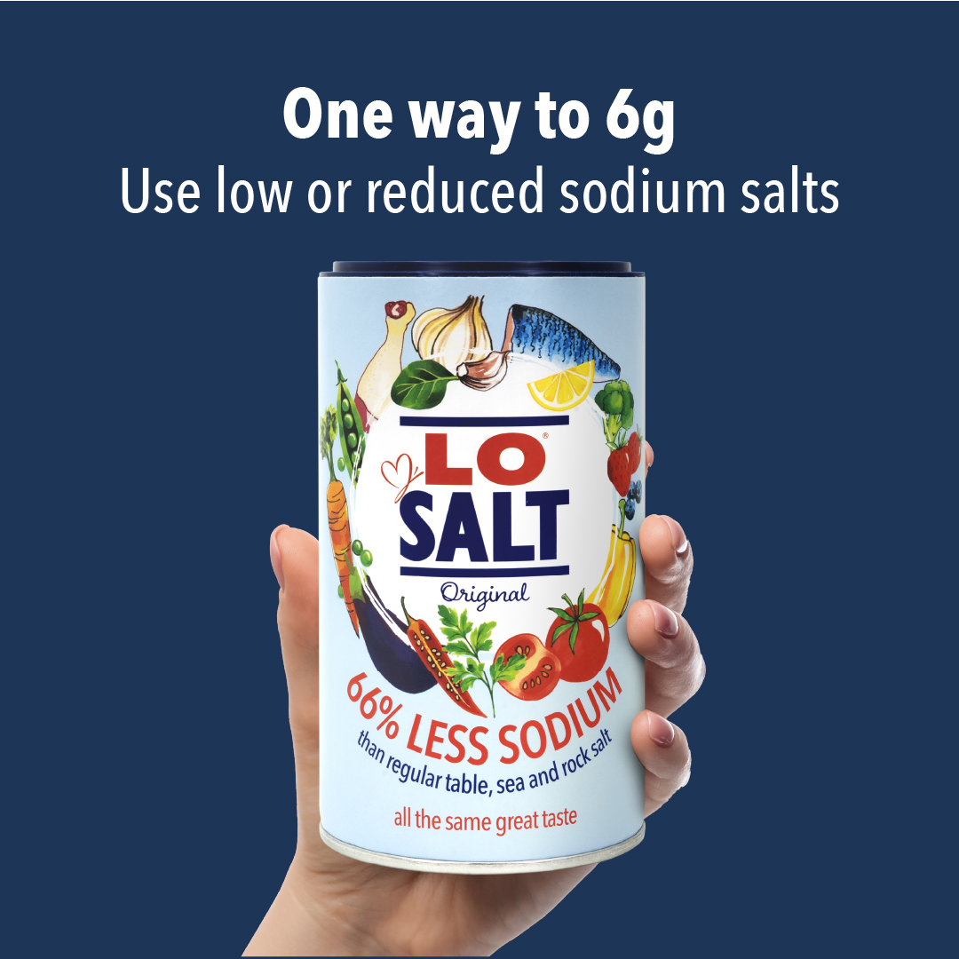 LoSalt... the easy solution to conquering #6WaysTo6g this #SaltAwarenessWeek. A simple swap, for a healthier you, with NO compromise on taste. <a href="/ActionSaltSugar/">Action on Salt and Sugar</a>