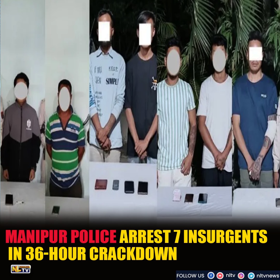 NewsNltv's tweet image. MANIPUR POLICE ARREST 7 INSURGENTS IN 36-HOUR CRACKDOWN

#ManipurSecurity #InsurgencyCrackdown #WeaponsSeized #CounterInsurgency #ManipurPolice #RegionalSecurity #ExtortionTackled #PeaceRestoration #NLTV #NLTVNEWS