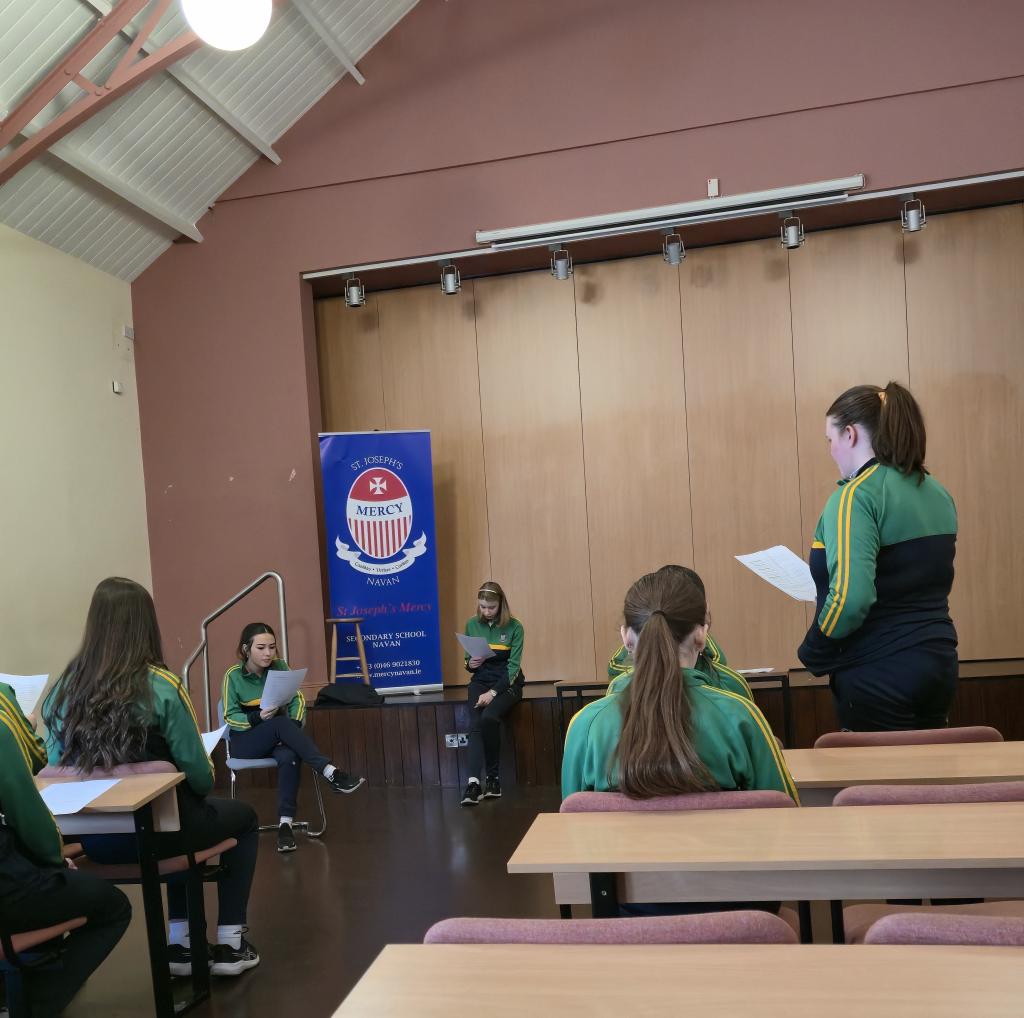 Mr Cahill's 3E CSPE class performed their mock trail drama as part of their end of their assessment on the legal system in Ireland. Well done to all who wrote the scripts and took part.
