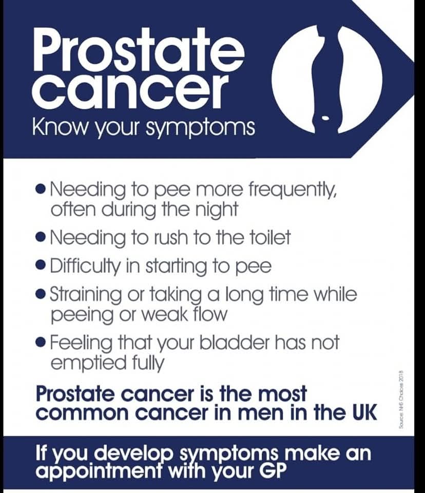 cheshireagchap's tweet photo. 1.Looking after yourself is just as important as looking after your land and livestock. #Farmstrong #FitToFarmFriday
Symptoms of prostate cancer do not usually appear until the prostate is large enough to affect the tube that carries urine from the...
https://t.co/S6JxiMTmNI https://t.co/4MkwdIQQhg