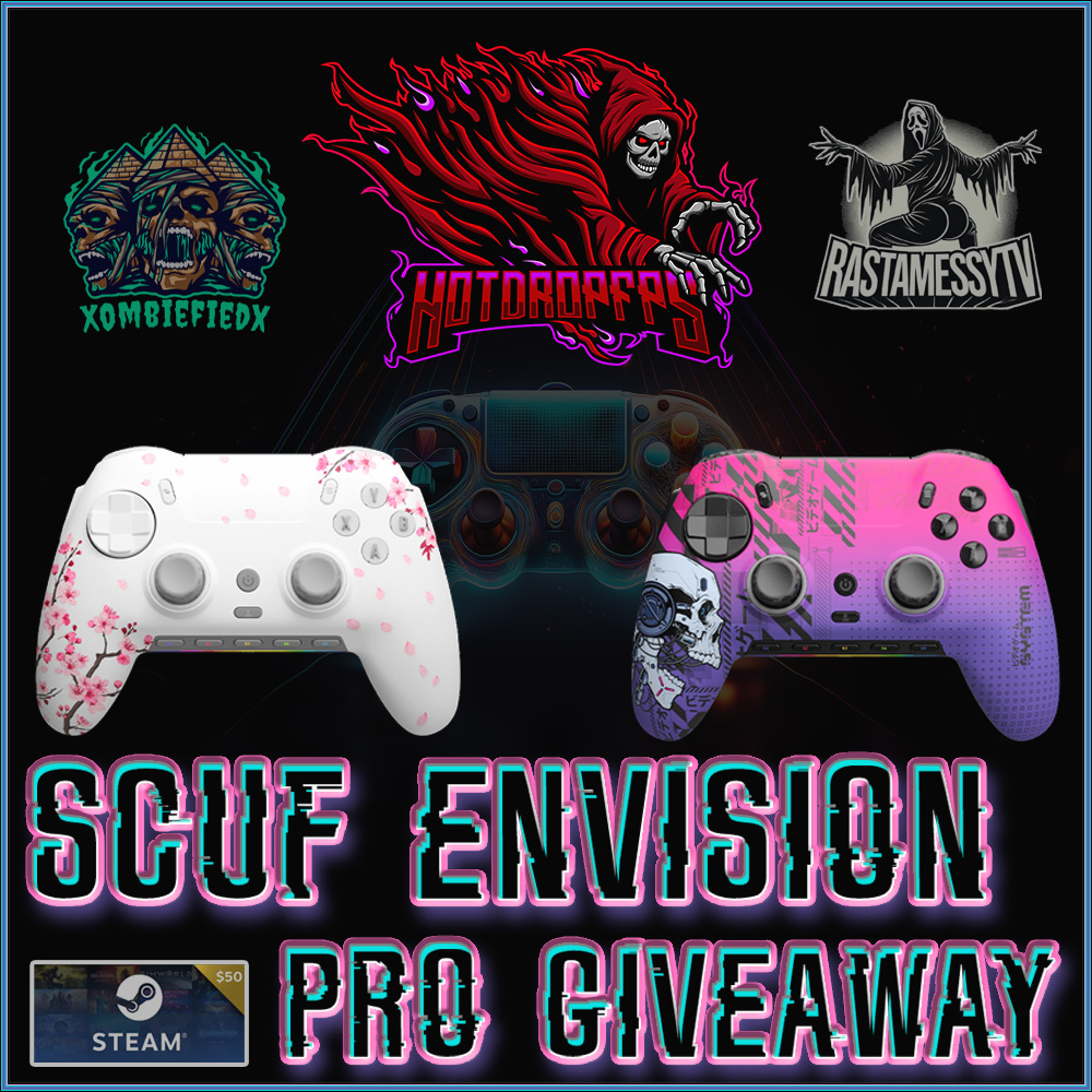 HotDrop is giving away TWO Scuf Envision Pro Controllers &amp; TWO $50 Steam Gift Cards!
-Follow <a href="/hotdropfps/">HotDropFPS</a> 
-Tag 2 Friends
-Like &amp; RT
Entries Here: vast.gg/CampaignsDetai…