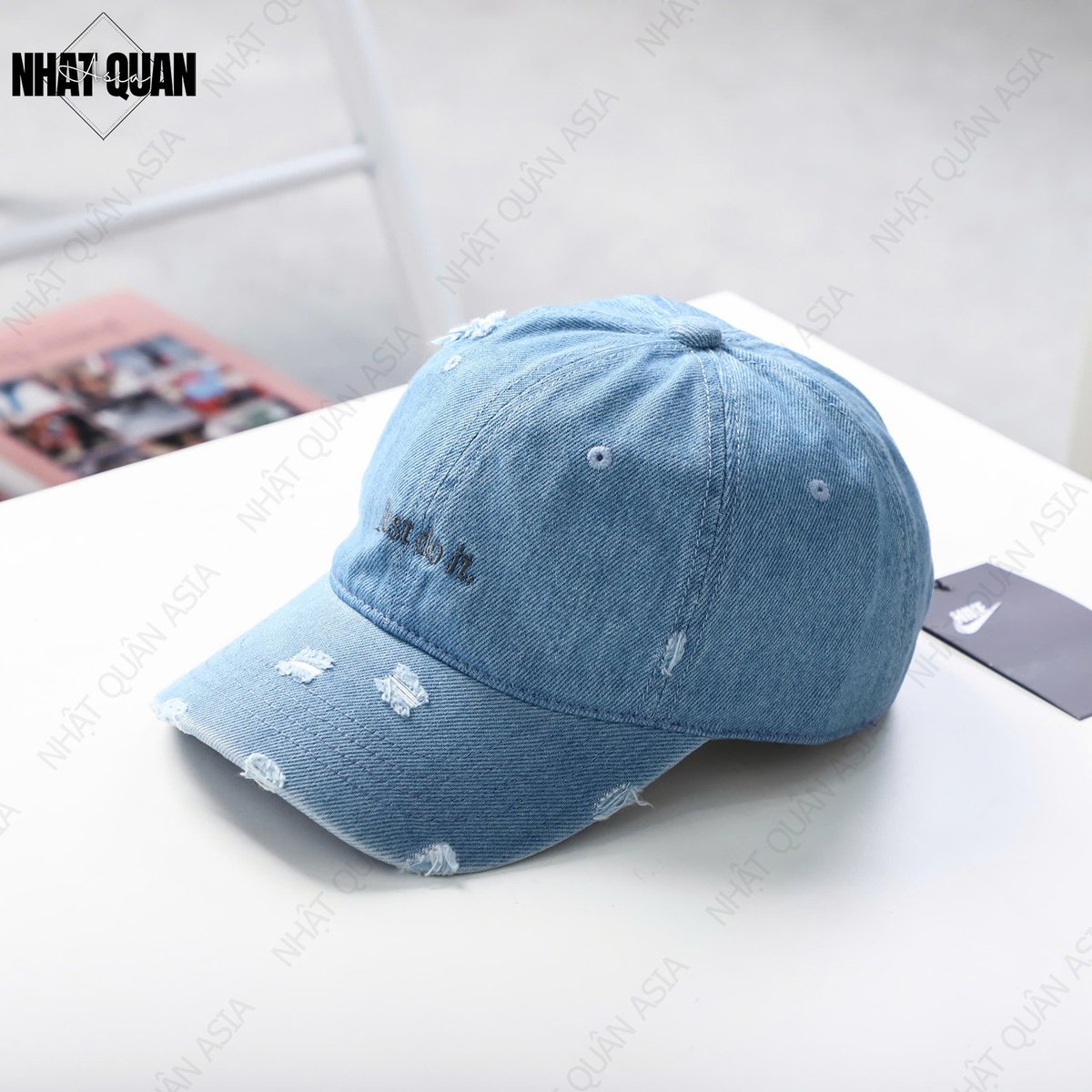 nhatquanasia's tweet photo. Mũ Nike Just Do It jean wash rách logo thêu
Kích thước: 54 cm - 59 cm

📷 Hotline: 0909 650 685 (zalo/viber/whatsapp)
📷 Shopee: https://t.co/FKIDi4XtqR
Tiktok: https://t.co/2UhCtc05SK
Lazada: https://t.co/vXY3Xn6BBe https://t.co/gihe9EECNK