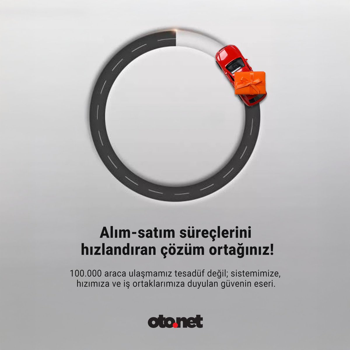 100.000 araçlık satışa sadece rakam demeyin. Bu; güvenin, sistemin ve hızın gerçek karşılığı. Her geçen gün büyüyen iş ortağı ağımızla daha hızlı, daha güçlü ilerliyoruz.

Otonet: Güvenle ticaretin dijital yolu.

#otonet #100000araç #kutlama