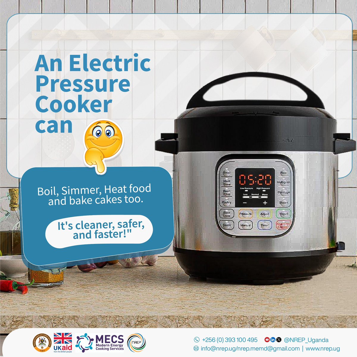 CapitalFMUganda's tweet image. Think electric cooking can’t handle real Ugandan dishes? Think again. 
Cook matooke, rice, stew all on electricity.

Let’s go electric! #CookClean