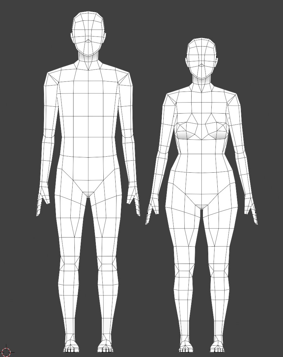 flairetic's tweet photo. Male / Female Mannequins update #3dmodeling #b3d #blender3d https://t.co/KZ2g3Walci