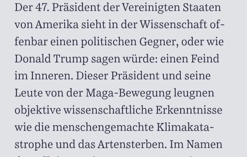 Ein wirklich lesenswerter Artikel zu dem was gerade in den USA passiert. Das ist Teil einer gesellschaftlichen Bewegung gegen die Wissenschaft. Wir müssen Wissenschaftler:innen und ihre Erkenntnisse schützen. Überall auf der Welt und auch hier bei uns.

sueddeutsche.de/projekte/artik…
