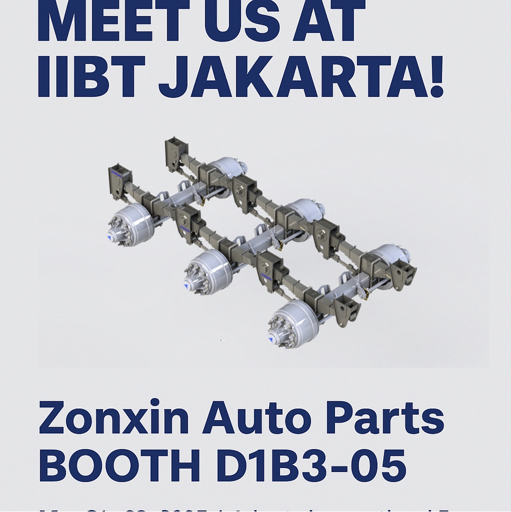 EvaZonxin07's tweet photo. 🚛 Zonxin Auto Parts akan hadir di Indonesia International Commercial Vehicle Expo (IIBT) di Jakarta!

📍 Nomor Booth: D1B3-05
🗓️ Tanggal: 21–23 Mei 2025
Produk utama kami:

As trailer (tipe FUWA, pelumasan oli)

Suspensi mekanik (tipe Amerika)

Suku cadang suspensi https://t.co/g9e3LlbWJ5