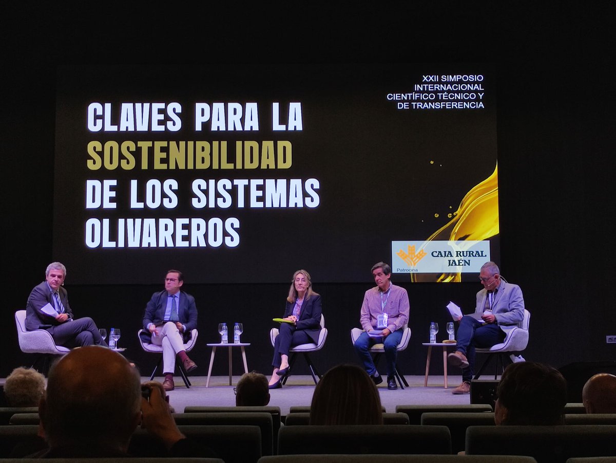 erosionlab_ias's tweet photo. 🌟 Gran éxito en la mesa redonda del Simposio Científico-Técnico de #expoliva2025 donde se puso en debate aspectos del sector oleícola 🪔como la innovación, sostenibilidad y futuro del aceite de oliva. @JoseAlf26217917 #Expoliva #AceiteDeOliva 🌟 https://t.co/V7EfcsUC6E