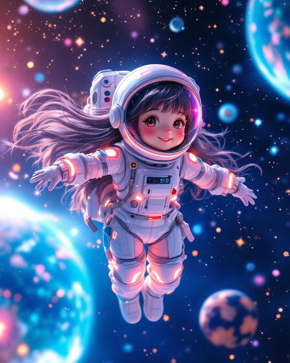 MagicShot_ai's tweet image. 🚀✨ Just a girl, a galaxy, and endless stars 💫
Exploring the universe has never looked this cute!
Created with a little cosmic magic from @magicshot.ai 🪐

#AIart #MagicshotAI #SpaceGirl #CosmicVibes #AnimeInSpace #DigitalDreams #GalacticBeauty #WhimsicalArt