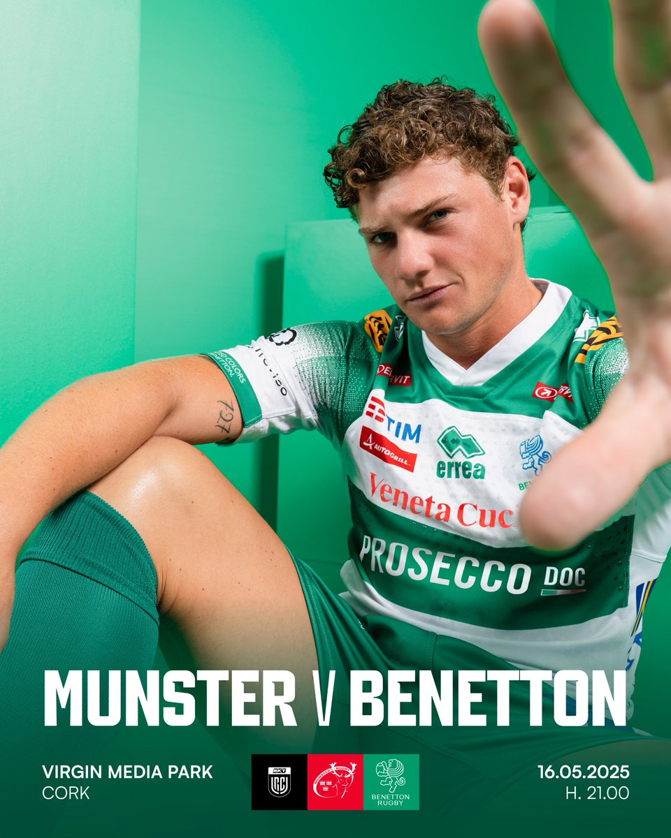 Benetton Rugby ๐ฆ (@benettonrugby) on Twitter photo Questa sera giochiamo l'ultimo turno di regular season in Irlanda!
๐ <a href="/Munsterrugby/">Munster Rugby</a> ๐ #BenettonRugby
๐ Round 18 <a href="/URCOfficial/">BKT United Rugby Championship (URC)</a>
๐
โ 16.05.2025
๐๏ธ Virgin Media Park di Cork
โ๏ธ 21:00 ๐ฎ๐น
๐ฑ #MUNvBEN
๐ฅ๏ธ <a href="/SkySport/">skysport</a> Max
#WeAreLions #gameday #BKTURC Questa sera giochiamo l'ultimo turno di regular season in Irlanda!
๐ <a href="/Munsterrugby/">Munster Rugby</a> ๐ #BenettonRugby
๐ Round 18 <a href="/URCOfficial/">BKT United Rugby Championship (URC)</a>
๐
โ 16.05.2025
๐๏ธ Virgin Media Park di Cork
โ๏ธ 21:00 ๐ฎ๐น
๐ฑ #MUNvBEN
๐ฅ๏ธ <a href="/SkySport/">skysport</a> Max
#WeAreLions #gameday #BKTURC