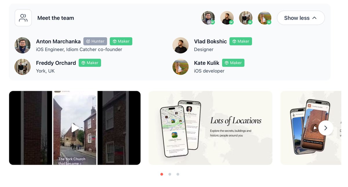 Britmap v2 is live! Explore the hidden history of York, UK with 30+ location-based videos — narrated in a proper Yorkshire voice 🇬🇧
producthunt.com/posts/britmap-…